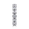 Eternity Band Wedding Ring in 14k White Gold with Round Natural Diamond at Gabriel & Co.