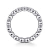 Eternity Band Wedding Ring in 14k White Gold with Round Natural Diamond at Gabriel & Co.