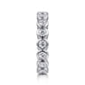 Eternity Band Wedding Ring in 14k White Gold with Round Natural Diamond at Gabriel & Co.