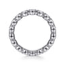 Eternity Band Wedding Ring in 14k White Gold with Round Natural Diamond at Gabriel & Co.