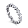 Eternity Band Wedding Ring in 14k White Gold with Round Natural Diamond at Gabriel & Co.