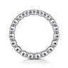 Eternity Band Wedding Ring in 14k White Gold with Round Natural Diamond at Gabriel & Co.