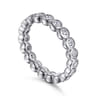 Eternity Band Wedding Ring in 14k White Gold with Round Natural Diamond at Gabriel & Co.