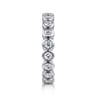 Eternity Band Wedding Ring in 14k White Gold with Round Natural Diamond at Gabriel & Co.