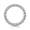 Eternity Band Wedding Ring in 14k White Gold with Round Natural Diamond at Gabriel & Co.