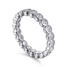 Eternity Band Wedding Ring in 14k White Gold with Round Natural Diamond at Gabriel & Co.