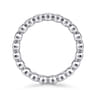 Eternity Band Wedding Ring in 14k White Gold with Round Natural Diamond at Gabriel & Co.