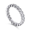Eternity Band Wedding Ring in 14k White Gold with Round Natural Diamond at Gabriel & Co.