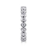Eternity Band Wedding Ring in 14k White Gold with Round Natural Diamond at Gabriel & Co.