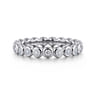 Eternity Band Wedding Ring in 14k White Gold with Round Natural Diamond at Gabriel & Co.