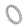 Eternity Band Wedding Ring in 14k White Gold with Round Natural Diamond at Gabriel & Co.