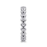 Eternity Band Wedding Ring in 14k White Gold with Round Natural Diamond at Gabriel & Co.
