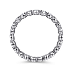 Genevi - 14K White Gold Bezel Diamond Eternity Band