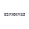 Eternity Band Wedding Ring in 14k White Gold with Round Natural Diamond at Gabriel & Co.