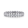 Eternity Band Wedding Ring in 14k White Gold with Round Natural Diamond at Gabriel & Co.
