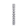 Eternity Band Wedding Ring in 14k White Gold with Round Natural Diamond at Gabriel & Co.