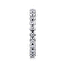Eternity Band Wedding Ring in 14k White Gold with Round Natural Diamond at Gabriel & Co.