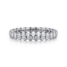 Eternity Band Wedding Ring in 14k White Gold with Round Natural Diamond at Gabriel & Co.