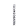 Eternity Band Wedding Ring in 14k White Gold with Round Natural Diamond at Gabriel & Co.