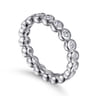 Eternity Band Wedding Ring in 14k White Gold with Round Natural Diamond at Gabriel & Co.