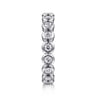 Eternity Band Wedding Ring in 14k White Gold with Round Natural Diamond at Gabriel & Co.