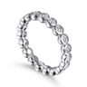 Eternity Band Wedding Ring in 14k White Gold with Round Natural Diamond at Gabriel & Co.