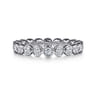 Eternity Band Wedding Ring in 14k White Gold with Round Natural Diamond at Gabriel & Co.