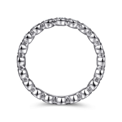 Genevi - 14K White Gold Bezel Diamond Eternity Band