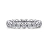 Eternity Band Wedding Ring in 14k White Gold with Round Natural Diamond at Gabriel & Co.