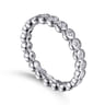 Eternity Band Wedding Ring in 14k White Gold with Round Natural Diamond at Gabriel & Co.