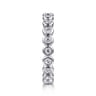 Eternity Band Wedding Ring in 14k White Gold with Round Natural Diamond at Gabriel & Co.