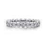 Eternity Band Wedding Ring in 14k White Gold with Round Natural Diamond at Gabriel & Co.