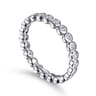 Eternity Band Wedding Ring in 14k White Gold with Round Natural Diamond at Gabriel & Co.