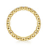 Eternity Band Wedding Ring in 14k Yellow Gold with Round Natural Diamond at Gabriel & Co.