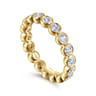 Eternity Band Wedding Ring in 14k Yellow Gold with Round Natural Diamond at Gabriel & Co.