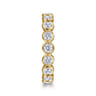 Eternity Band Wedding Ring in 14k Yellow Gold with Round Natural Diamond at Gabriel & Co.