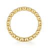 Eternity Band Wedding Ring in 14k Yellow Gold with Round Natural Diamond at Gabriel & Co.