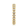 Eternity Band Wedding Ring in 14k Yellow Gold with Round Natural Diamond at Gabriel & Co.
