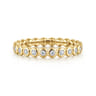 Eternity Band Wedding Ring in 14k Yellow Gold with Round Natural Diamond at Gabriel & Co.