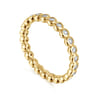 Eternity Band Wedding Ring in 14k Yellow Gold with Round Natural Diamond at Gabriel & Co.