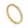Eternity Band Wedding Ring in 14k Yellow Gold with Round Natural Diamond at Gabriel & Co.