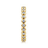 Eternity Band Wedding Ring in 14k Yellow Gold with Round Natural Diamond at Gabriel & Co.