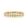 Eternity Band Wedding Ring in 14k Yellow Gold with Round Natural Diamond at Gabriel & Co.