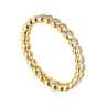 Eternity Band Wedding Ring in 14k Yellow Gold with Round Natural Diamond at Gabriel & Co.