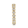 Eternity Band Wedding Ring in 14k Yellow Gold with Round Natural Diamond at Gabriel & Co.