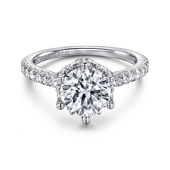 Genoa - 14K White Gold Diamond Engagement Ring