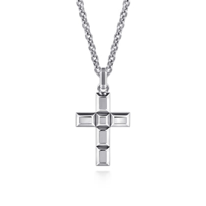Geometric Cross 925 Sterling Silver
