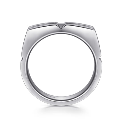 Geometric Wide Band 925 Sterling Silver