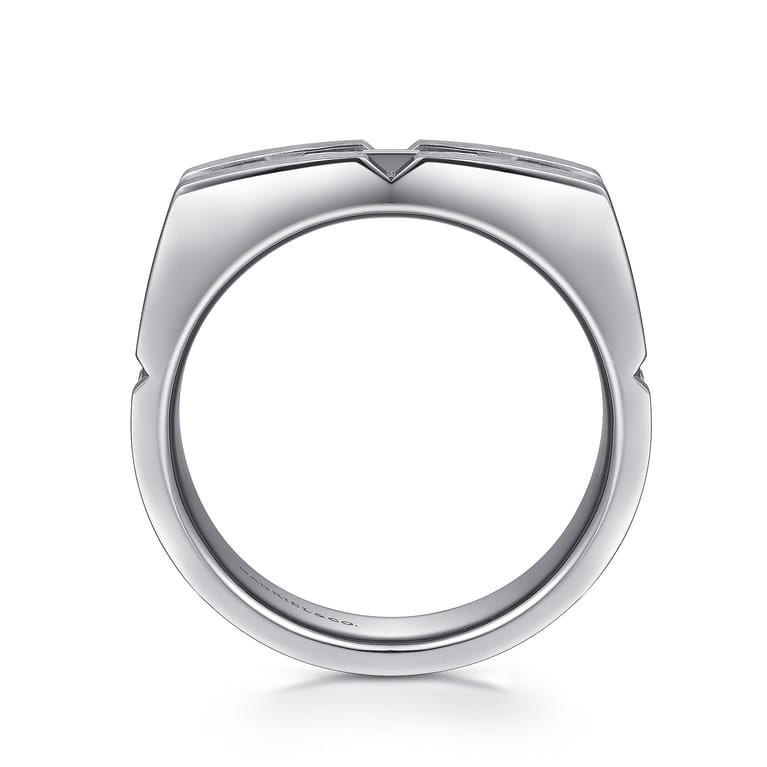 Geometric Wide Band 925 Sterling Silver - Shot 2
