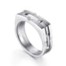 Geometric Wide Band 925 Sterling Silver